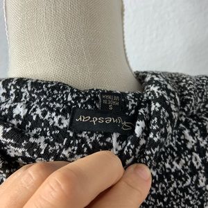 Black & White Plaid Pea Coat Shinestar